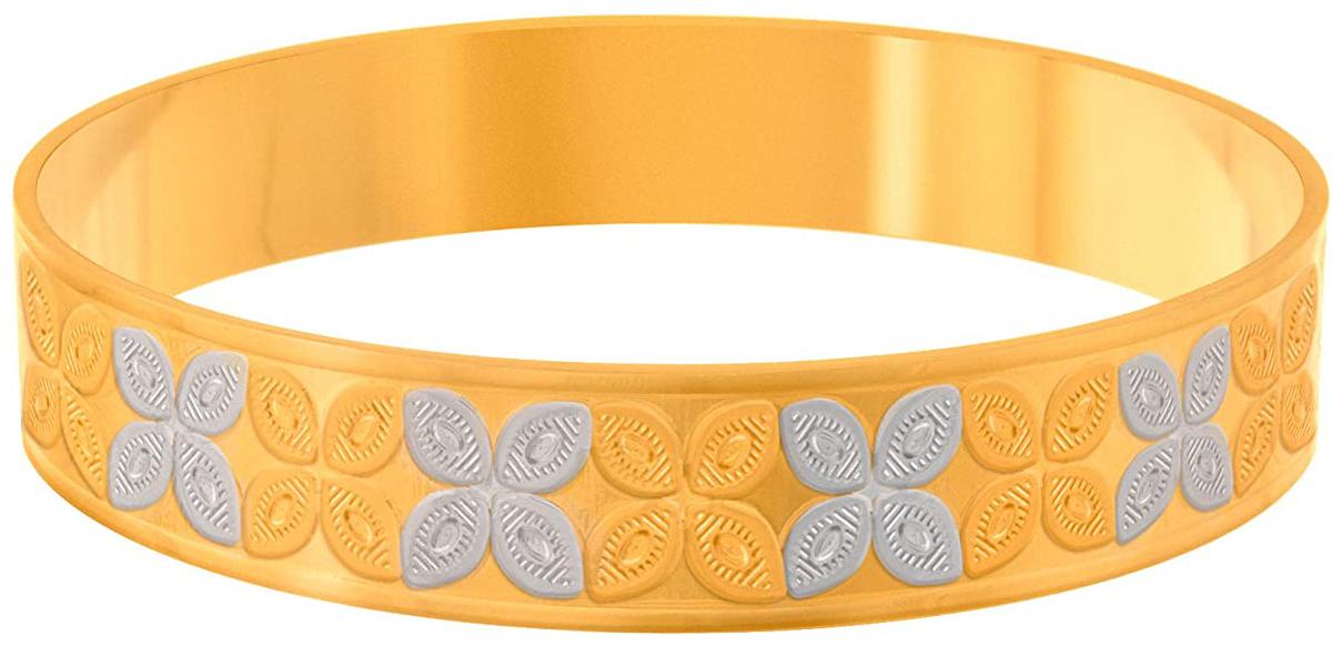 

JFL Traditional Ethnic One Gram Gold Plated Floral Designer Bangle for Girls Women