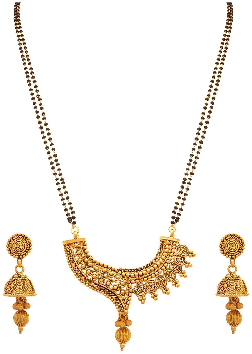 

JFL Mangalsutra and Earrings For Women