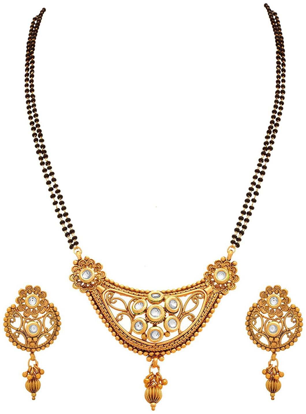 

JFL Mangalsutra and Earrings For Women