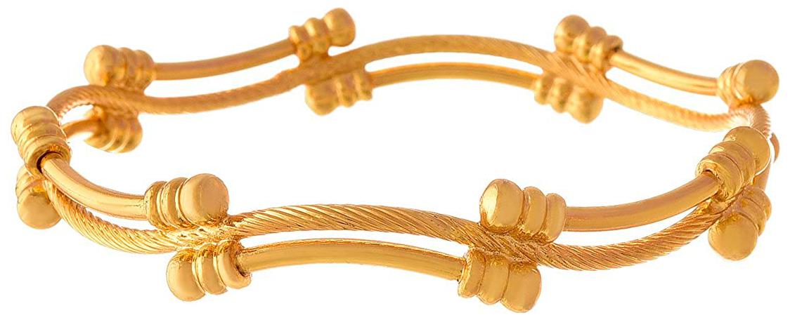 

JFL Traditional Ethnic One Gram Gold Plated Designer Bangle for Women Girls