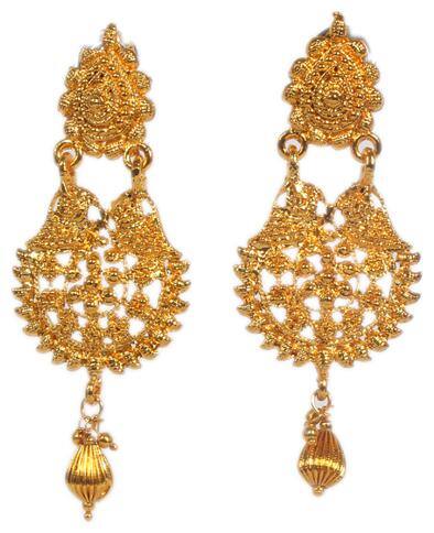 Jinagam Latest Stylish Party Wear Gold Plated Jhumki Earrings Set for Women and Girls