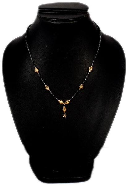 Jinagam Traditional Gold Plated and American Diamond Mangalsutra for Women