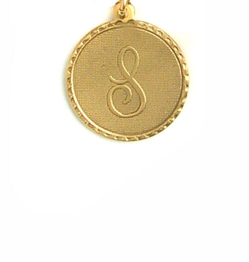 

John Wind Bracelet Bangle Gold Mini Coin Initial Charm Maximal Art Jewelry