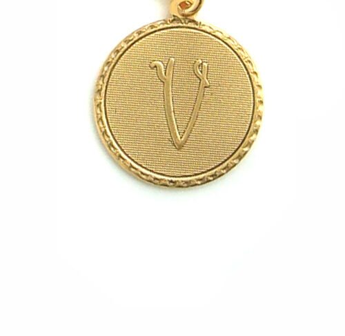 

John Wind Bracelet Bangle Gold Mini Coin Initial Charm Maximal Art Jewelry