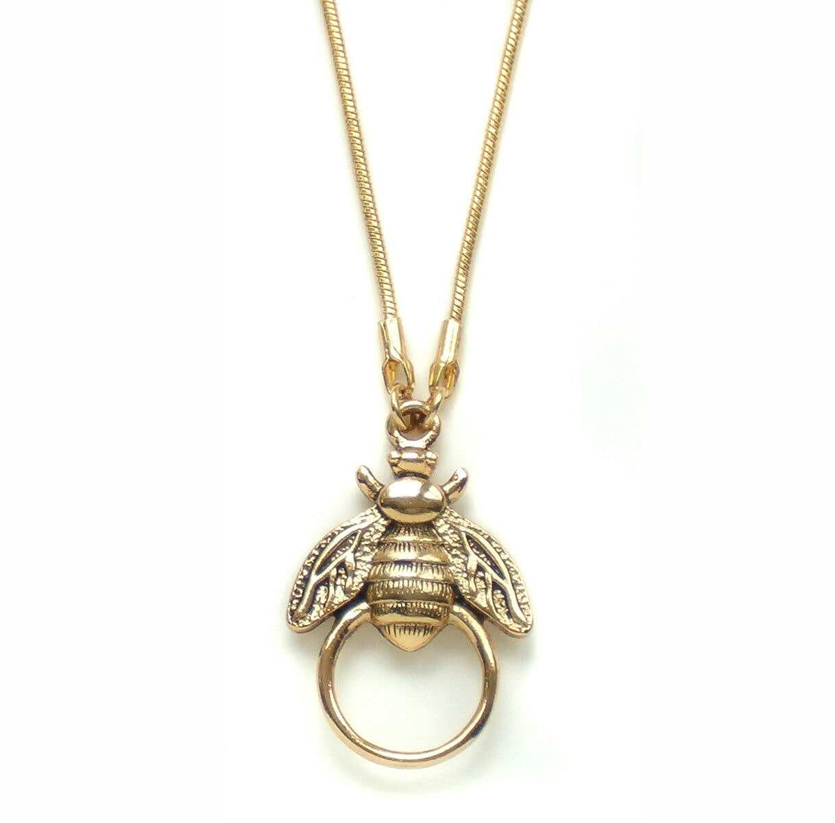 

John Wind Necklace Queen Bee Charm Holder Maximal Art New Jewelry