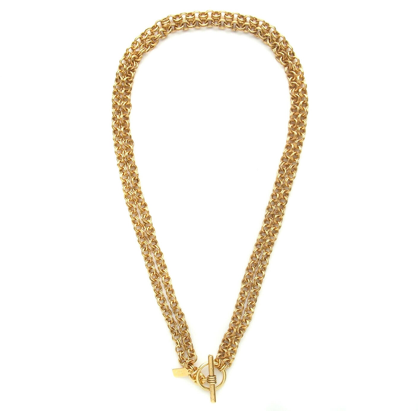 

John Wind Necklace Convertible 18 -36 Chain Gold Maximal Art Fashion Jewelry