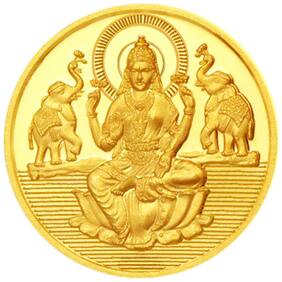 Sri Jagdamba Pearls 2 Gram 24Kt 999 Purity Laxmi Gold Coin