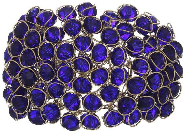 JSD Crystal Blue Bracelet for Girls and Women_Adjustable