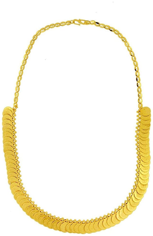 JSD Gold Plated Coin Necklace for Girls and Women