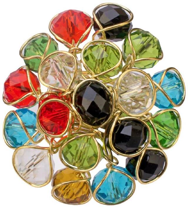 JSD Multi Crystal Ring for Women and Girls