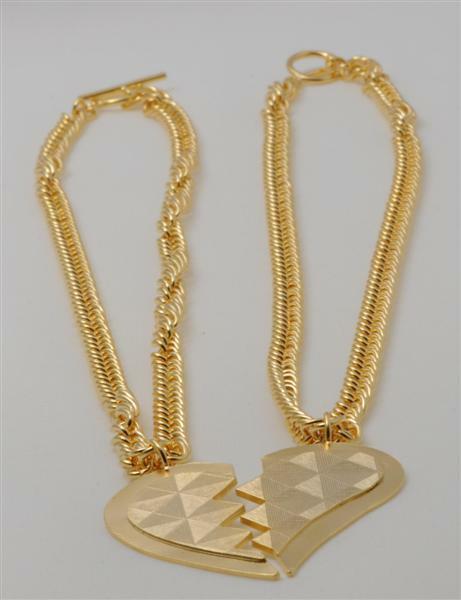 

Jules Smith Love to Love You Necklace Silver Gold