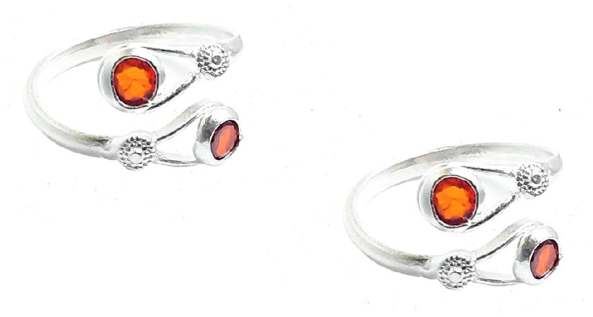 

Kamada s Silver Designer Toe Rings For Women