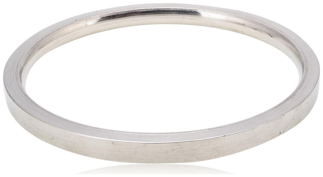 

Kesar Zems White Stainless Steel Kada Bracelet For Unisex -B (Size 2 5 Inch)