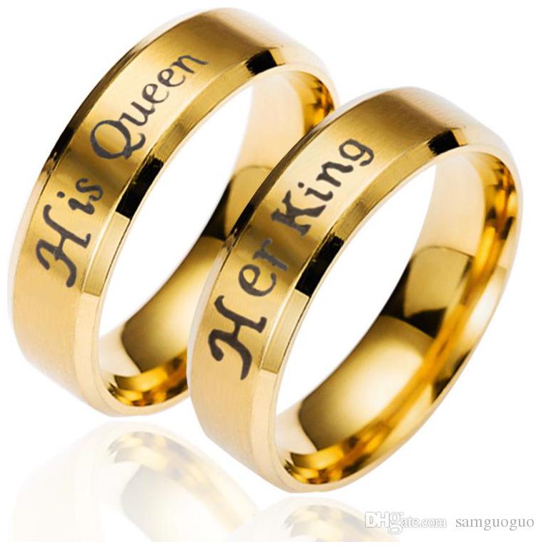 

KING QUEEN GOLDEN COUPLE RING