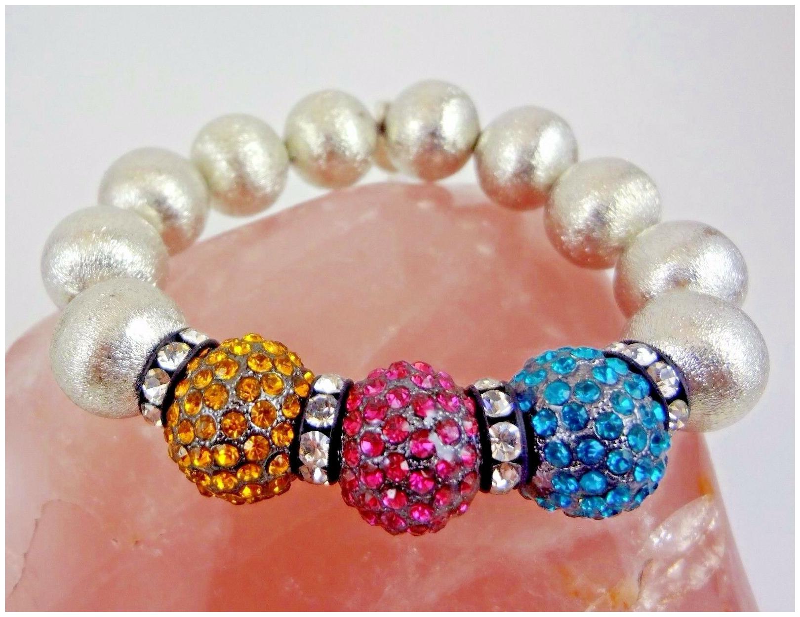 

Kirks Folly Fairy Fireball Stretch Bracelet - Crystals - NEW Old Stock - RARE