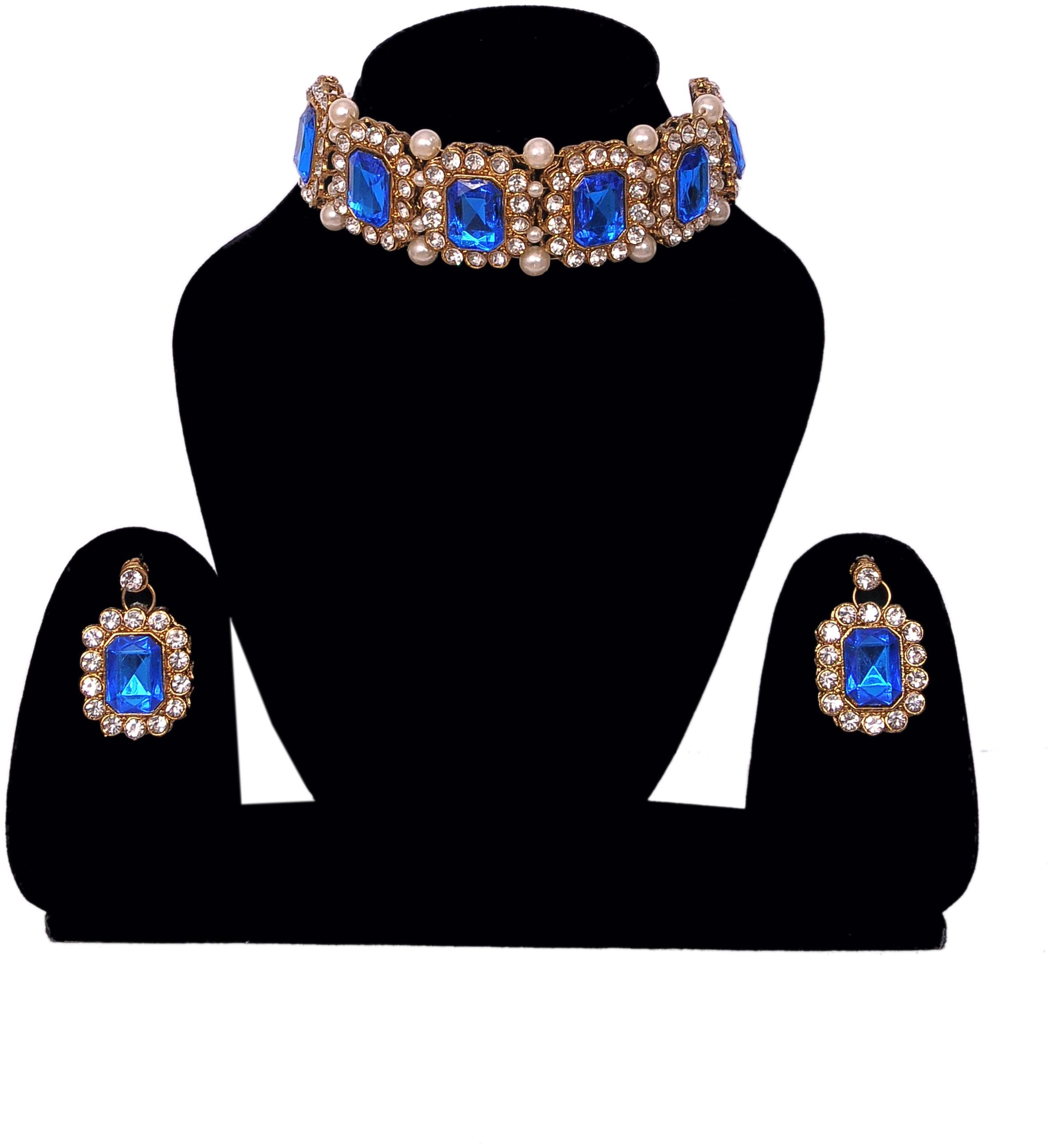

Kisara Jewels Alloy Pearl Choker Necklace Set