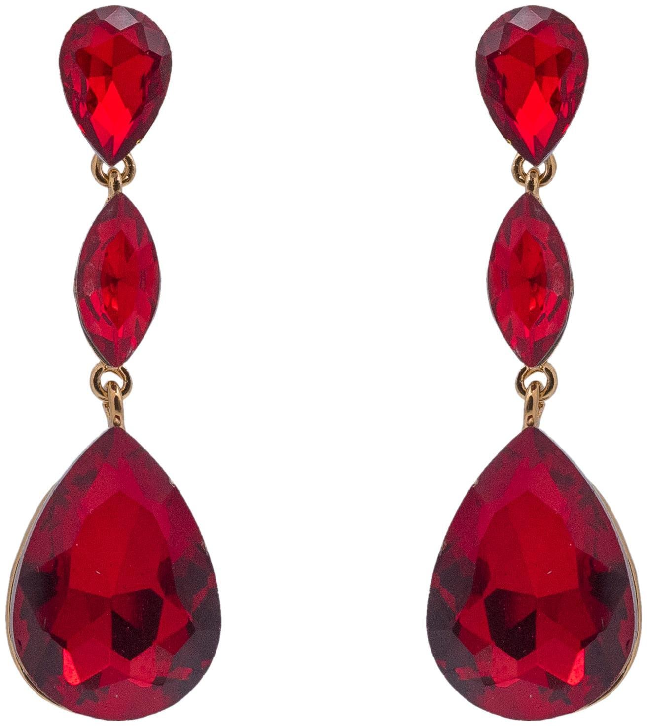 

Kiyara Accessories Fashion Jewellery Dangling Crystal Drop Earrings for Women and Girls