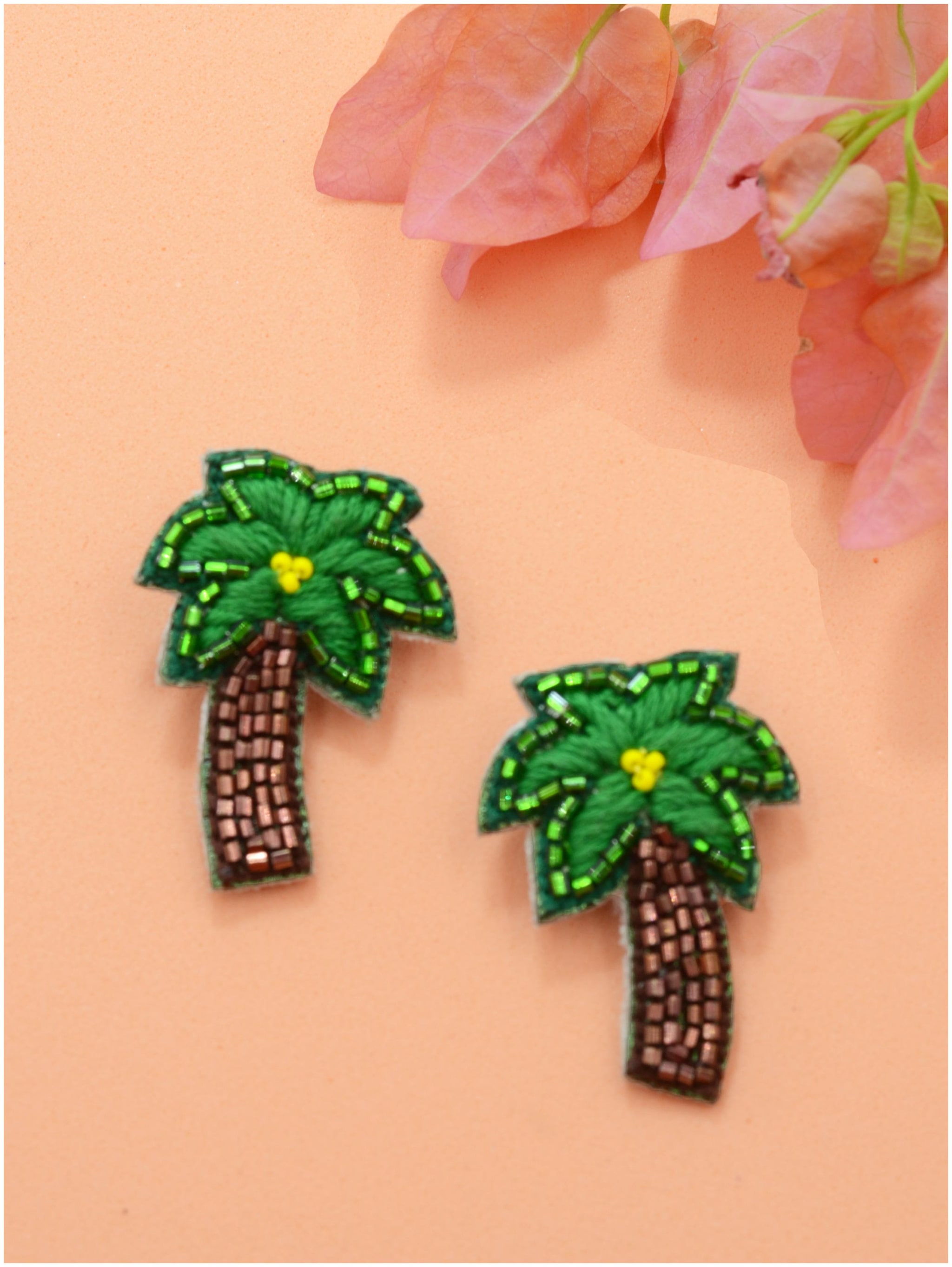 

Krafted with Happiness Tropical Embroidered Earrings