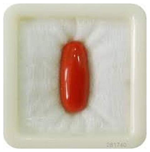 

Krishna Gems 12 25 Ratti Lab Certified Synthetic Red Coral