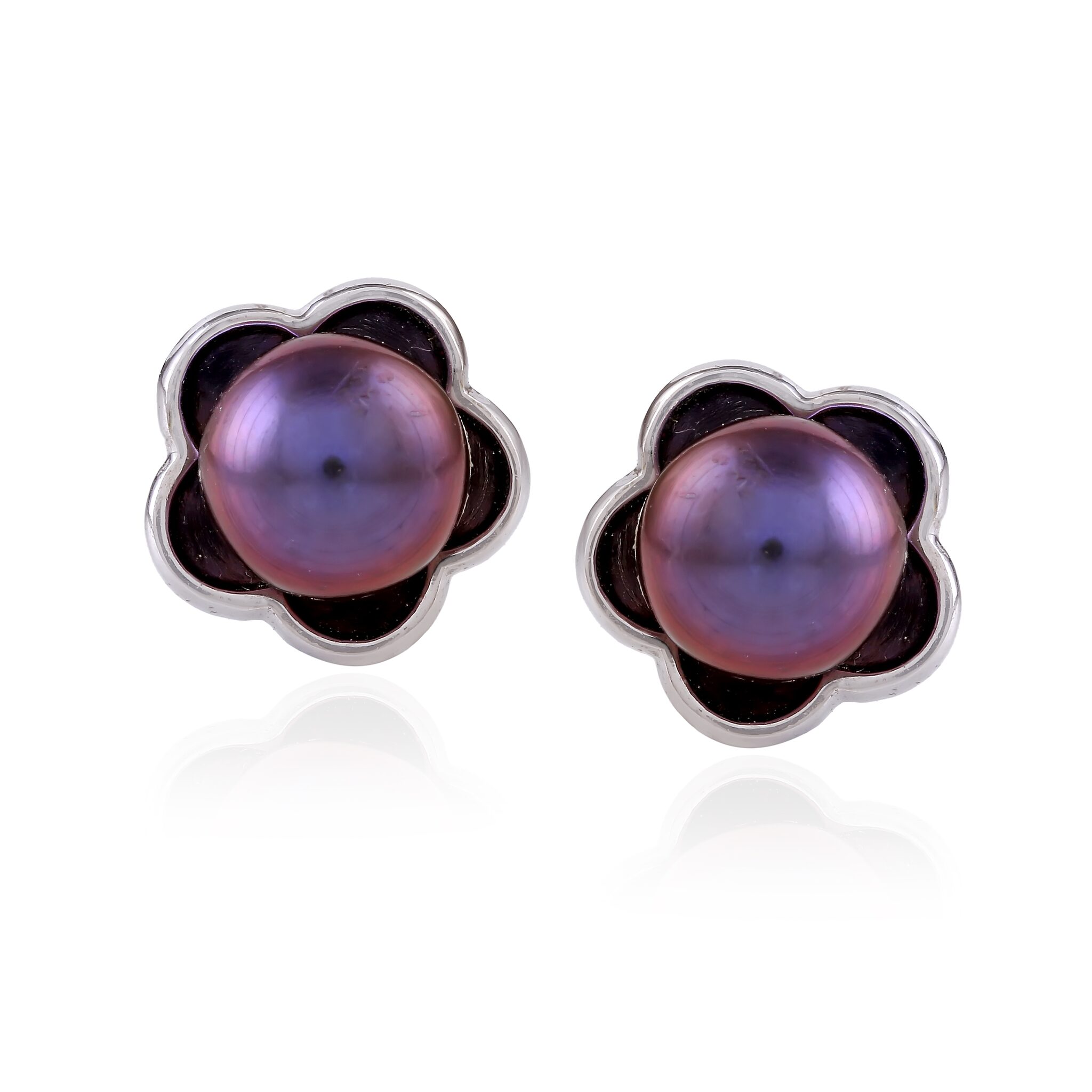 

KRISHNA PEARLS Silver Stud For Women