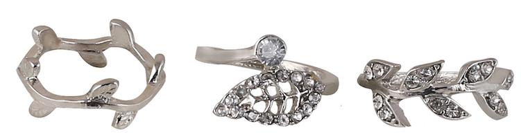 

Leaf Finger Ring Sets