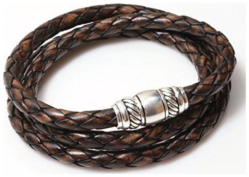 

Leather Megnet Hook Bracelet