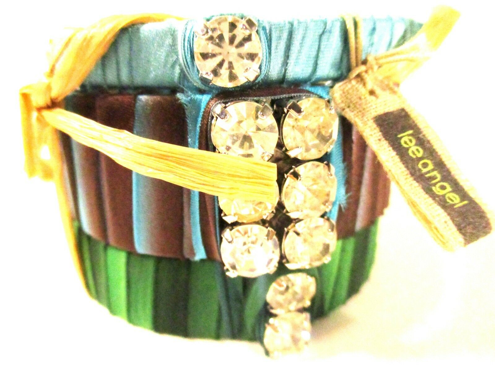 

Lee Angel Womens Alexa Crystal Stackable Bangle Set Bracelet NWT 185 00 BLUE