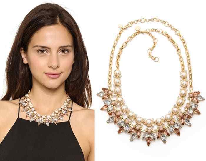 

Lee by Lee Angel Capri Collar Necklace NWT 89 Pearlized White