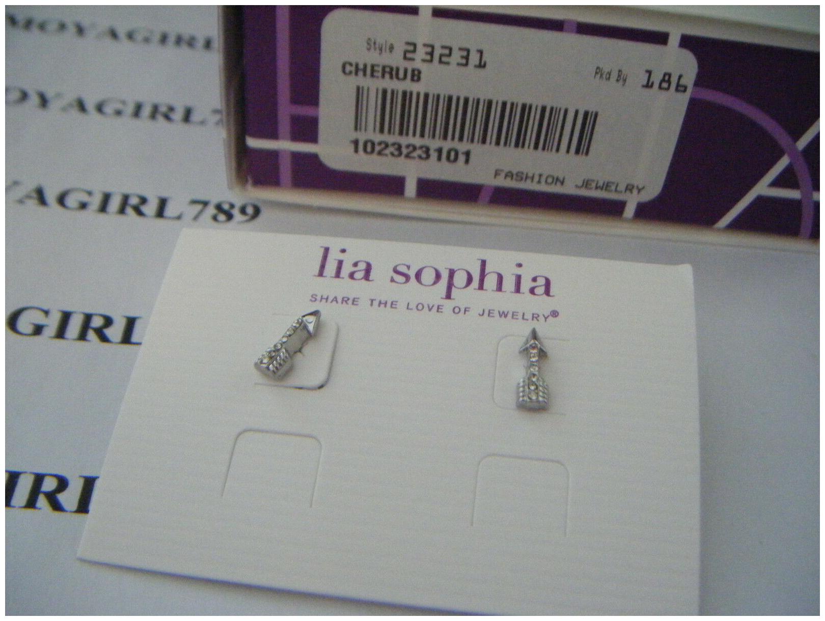 

Lia Sophia Cherub Earrings RV 28 NIB