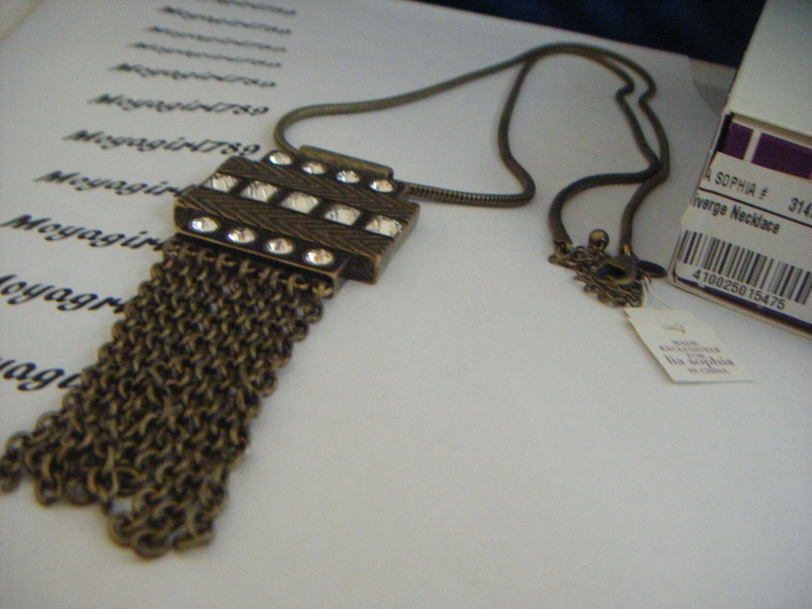 

Lia Sophia Diverge Necklace RV 78 NIB