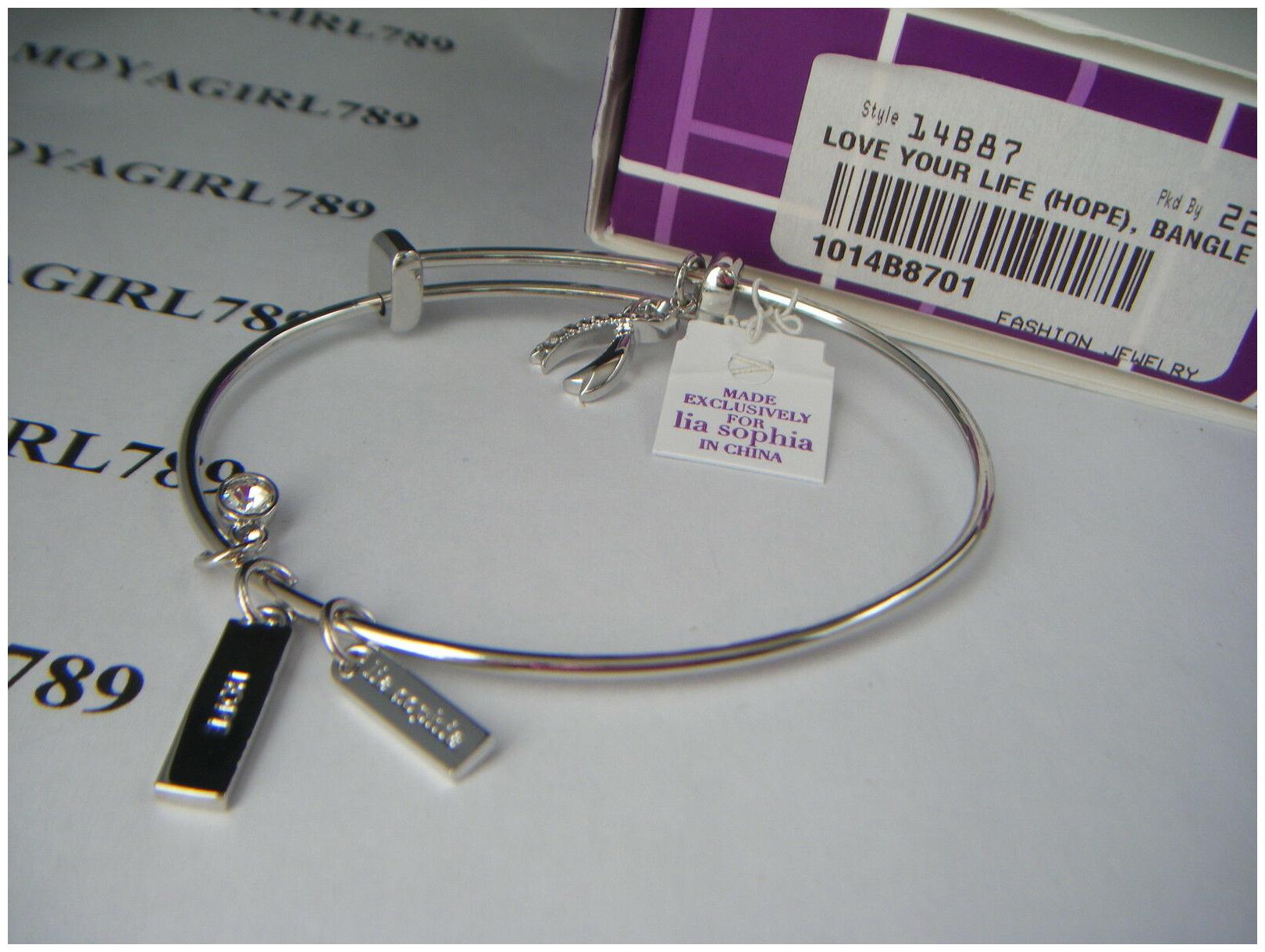 

Lia Sophia Love Your Life (Hope) Bangle Bracelet RV 48 NIB