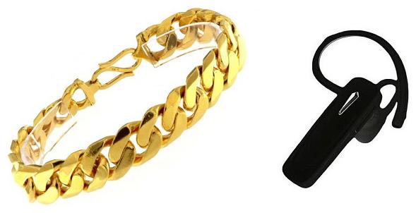

LINK BRACELET WITH FREE B BLUETOOTH HEADSET WITH MIC