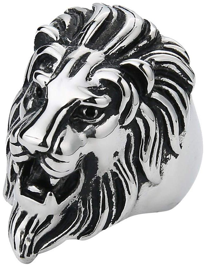 

Lion Alloy Metal Ring for Men by Fast Delight