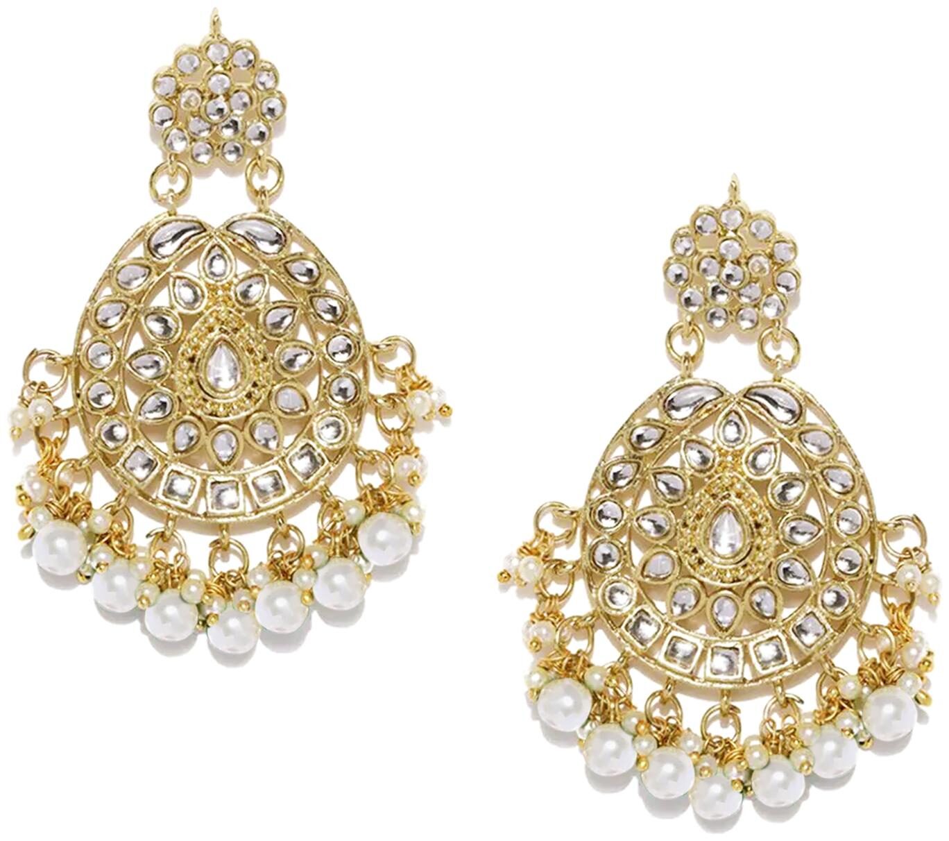

LIVE EVIL Antique Stylish Oxidized White Earring for Women and Girls