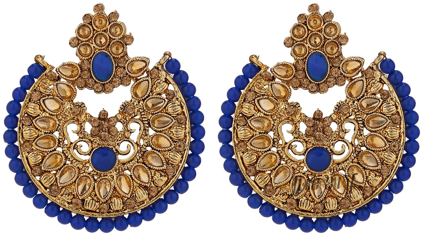 

Live Evil Navy Blue Earring For Women