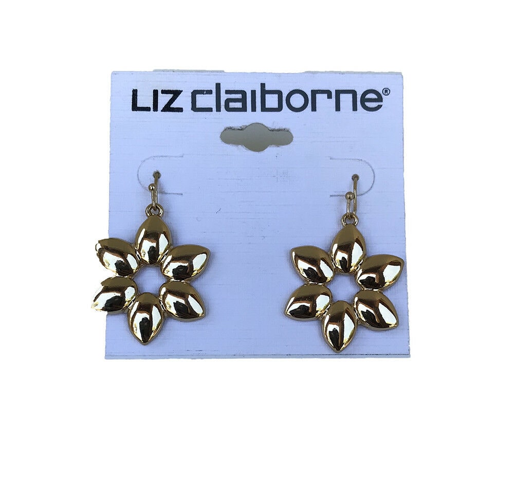 

Liz Claiborne Goldtone Pierced Earrings 1 1 4 New