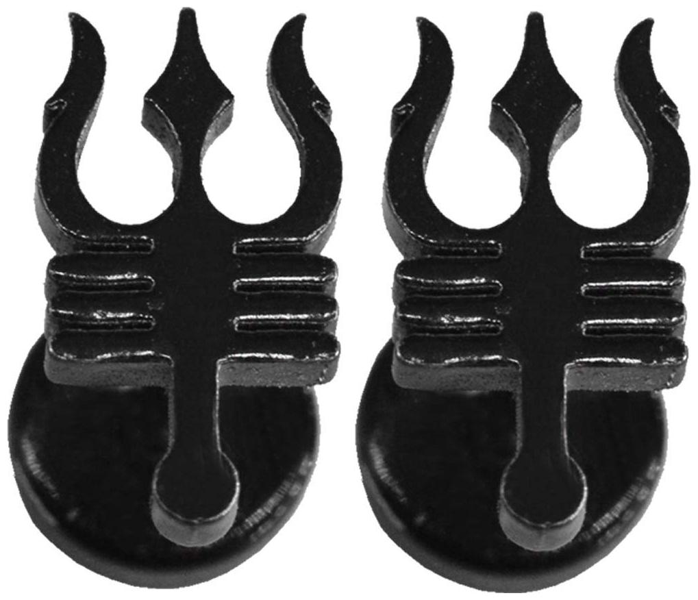 

Lord Shiva Trishul Earring for Men and Women by SILVOSWAN Best Quality Trishul Earring for Girls and Boys Fashion (Black)