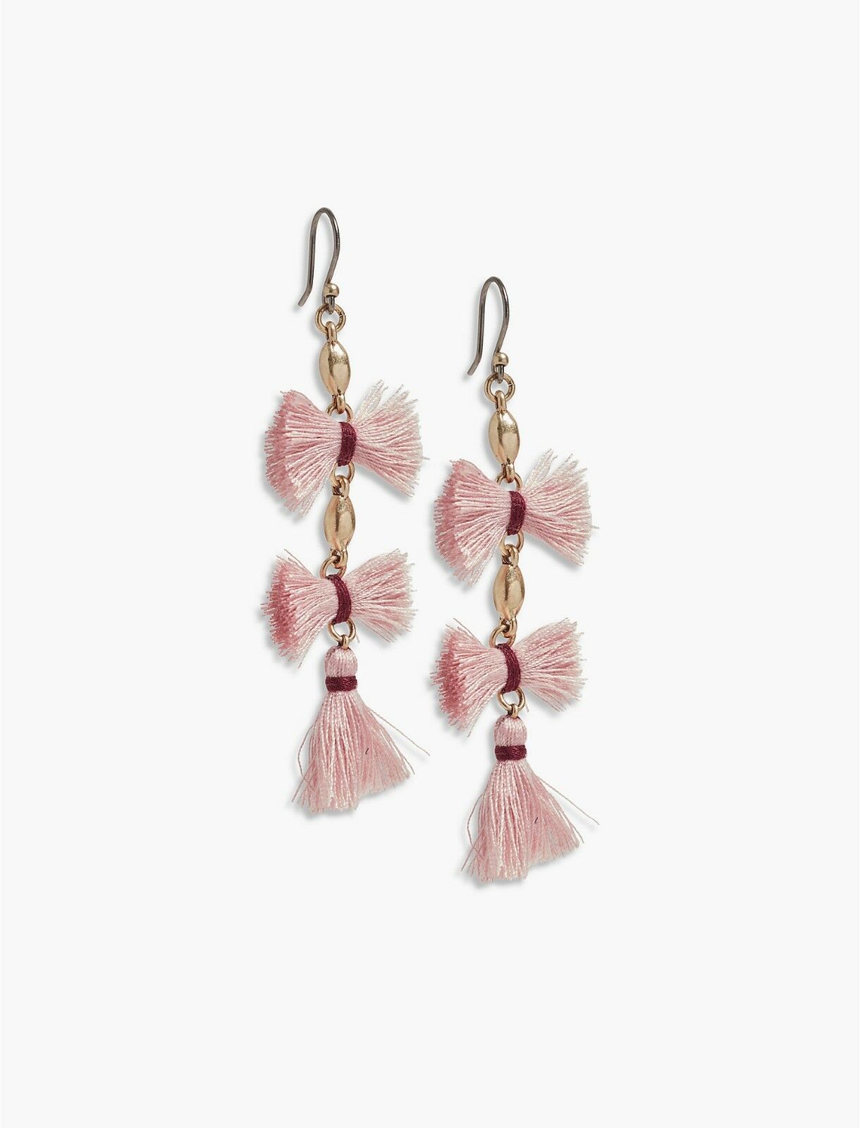 

Lucky Brand Mauve Fringe Earrings NWT 29 00