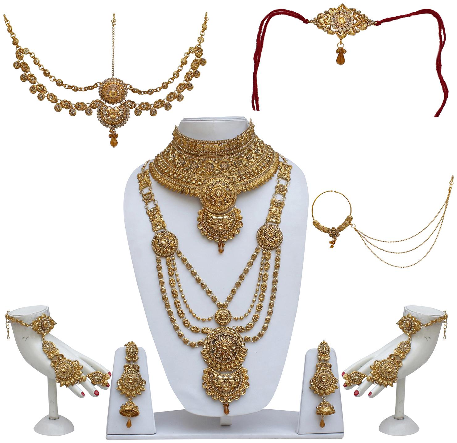 

Lucky Jewellery Alloy Bridal Set For Women