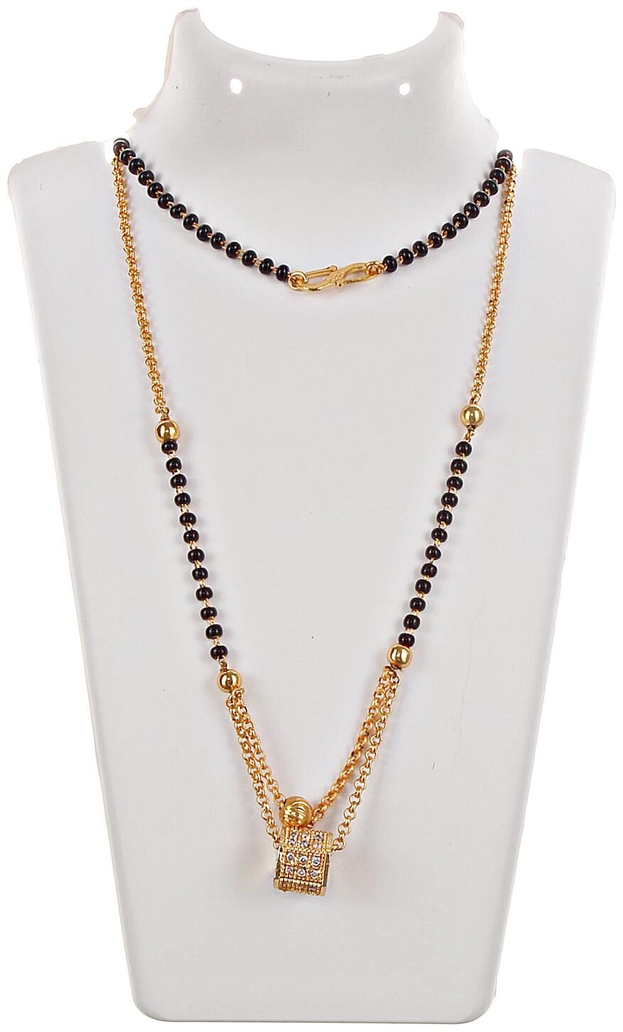 

Lucky Jewellery 149-H4MA-174-18 Alloy Mangalsutra For Women