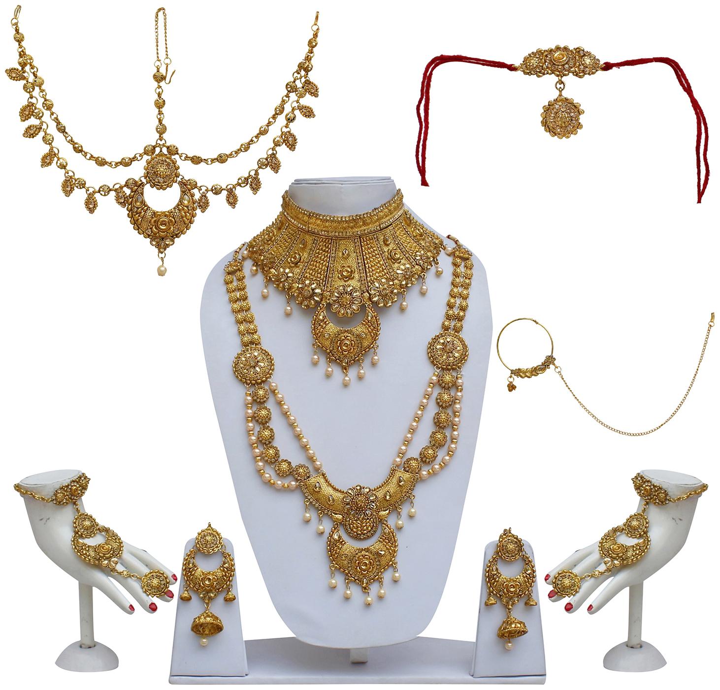 

Lucky Jewellery Alloy Bridal Set For Women