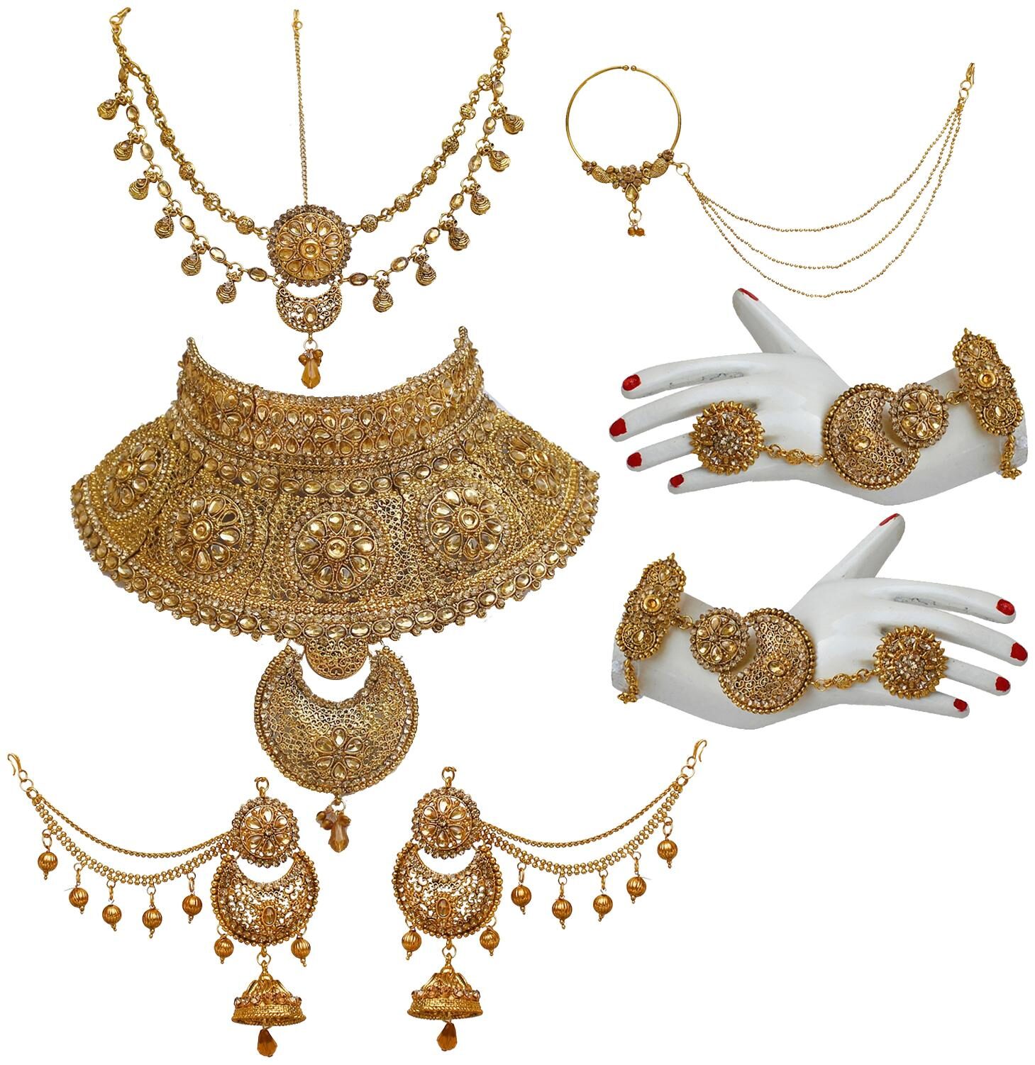 

Lucky Jewellery Alloy Bridal Set For Women