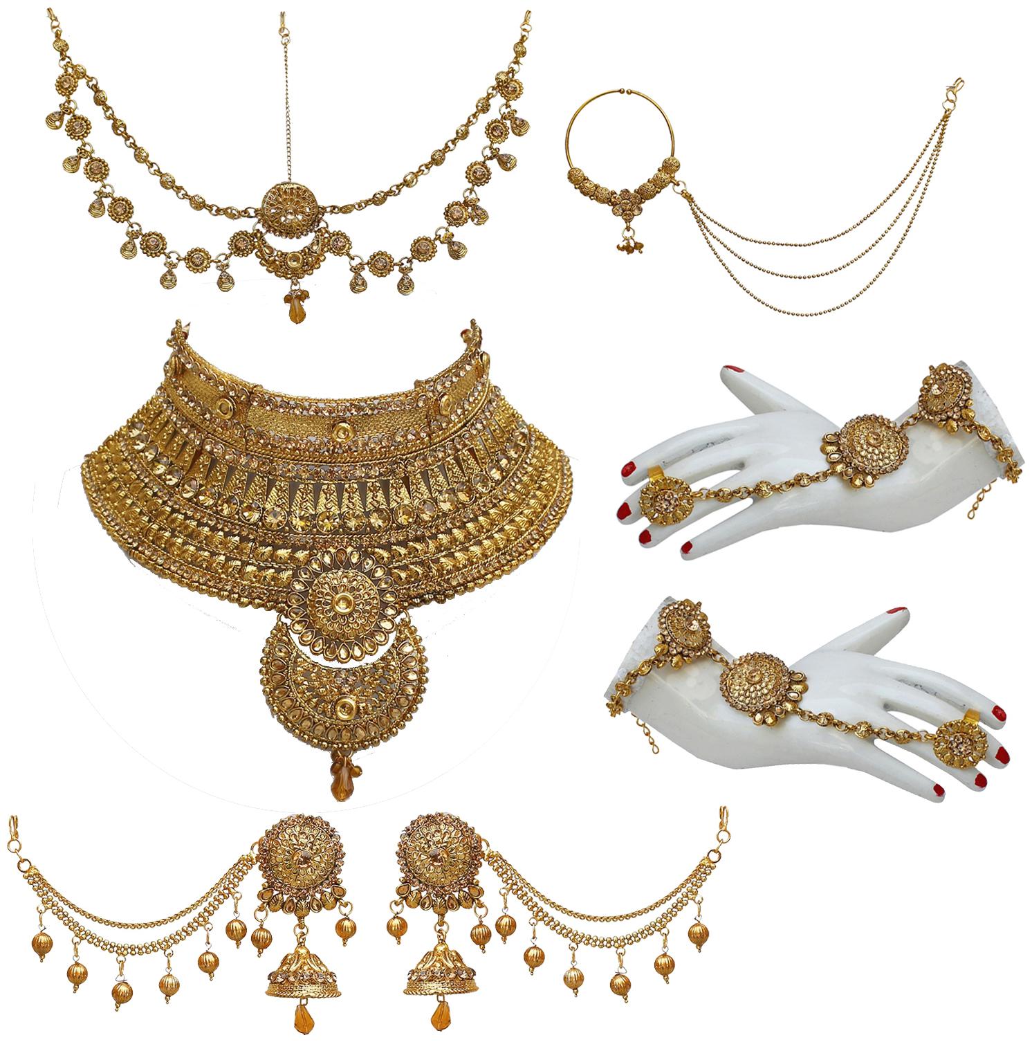 

Lucky Jewellery Alloy Bridal Set For Women