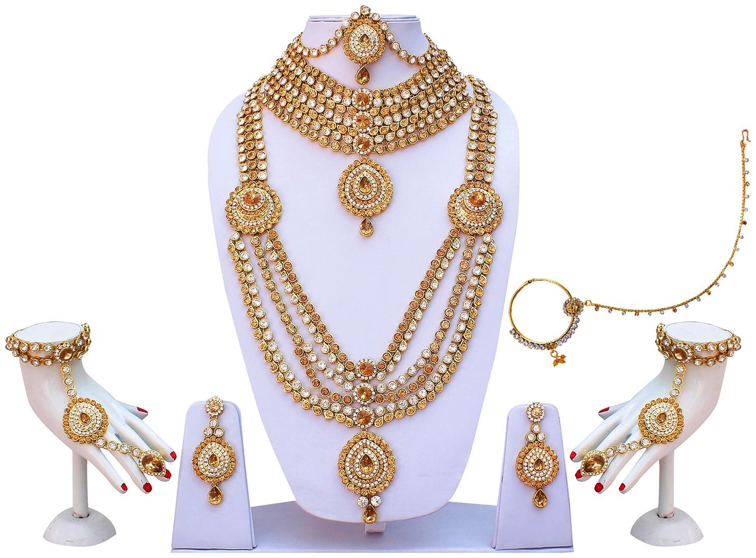 

Lucky Jewellery Alloy Bridal Set For Women