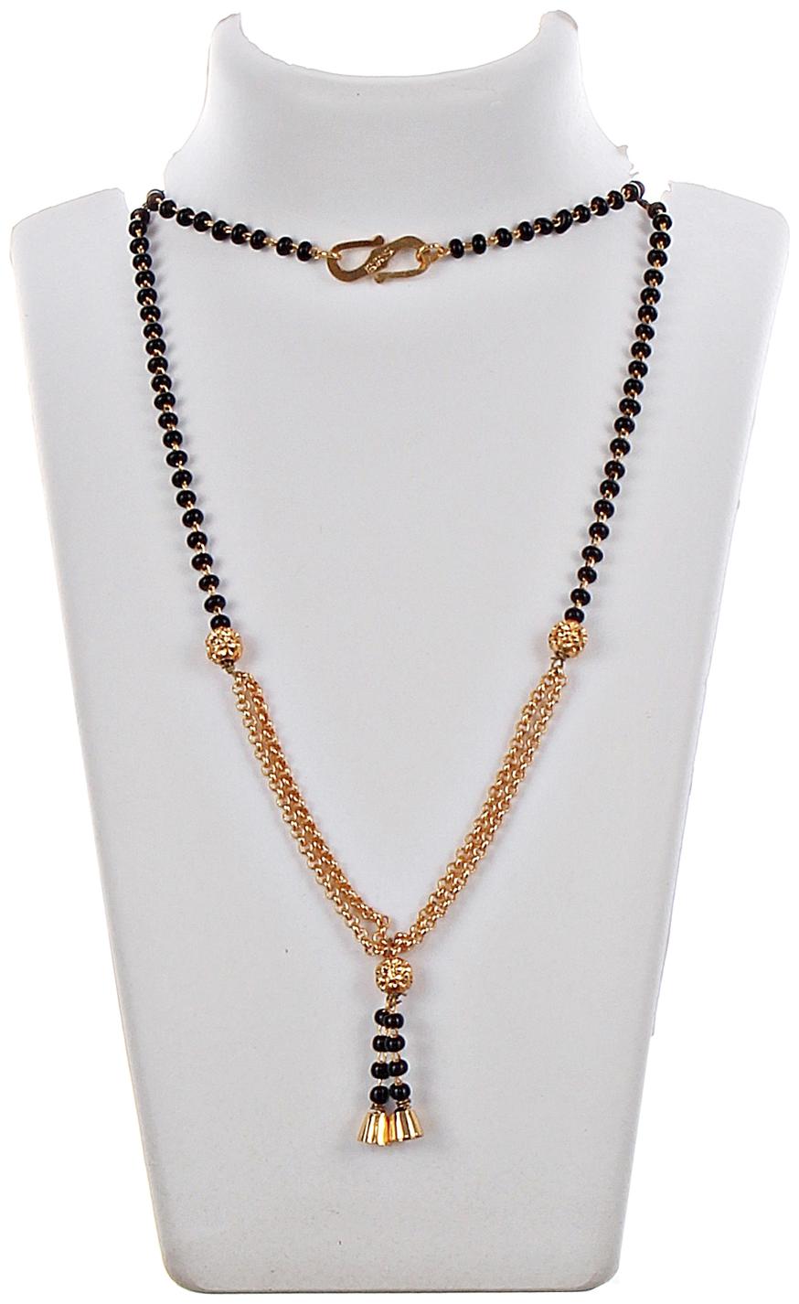 

Lucky Jewellery 66-H4MG-350-18 Alloy Mangalsutra For Women