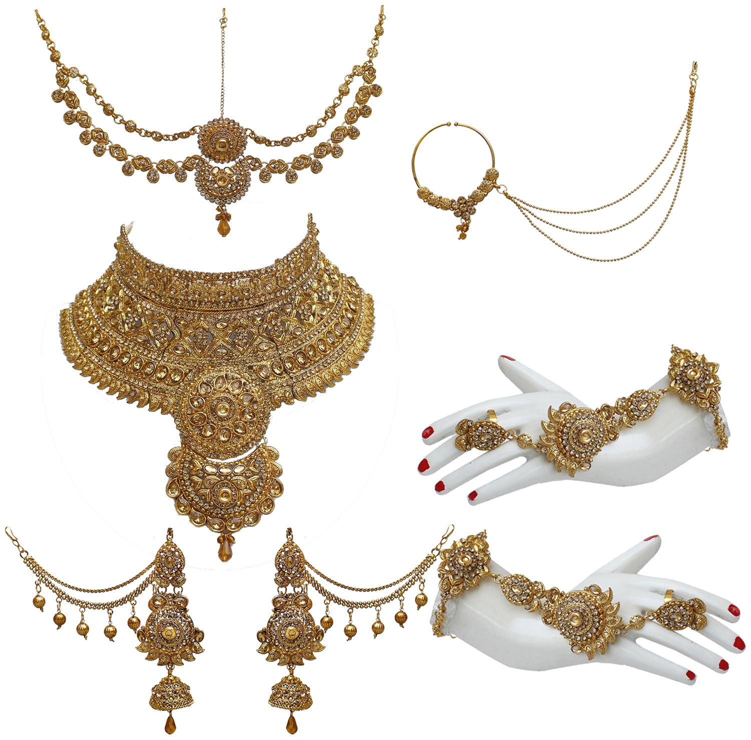 

Lucky Jewellery Alloy Bridal Set For Women