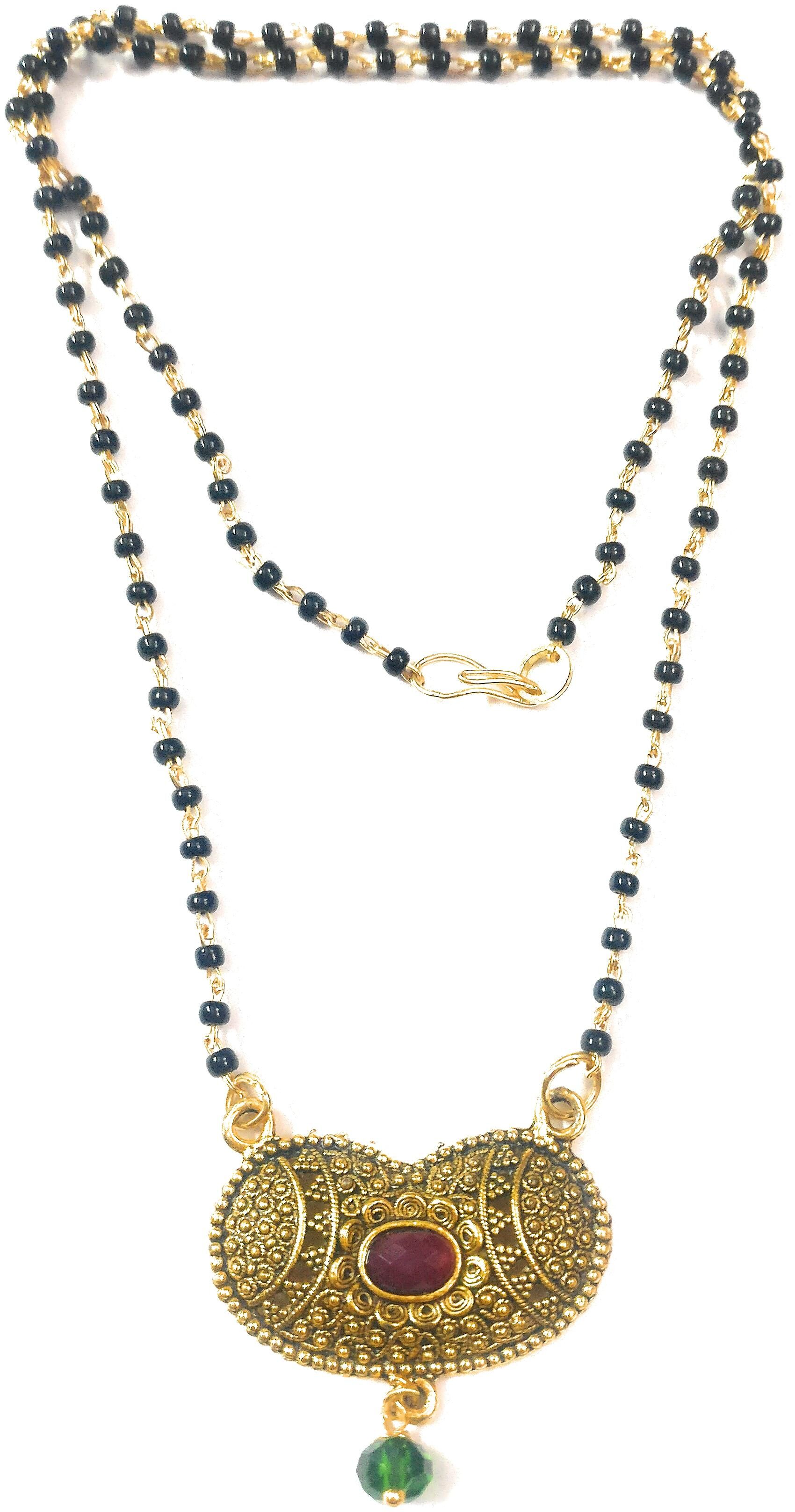

Maglesutra in ruby stone gold Plated for women and girls