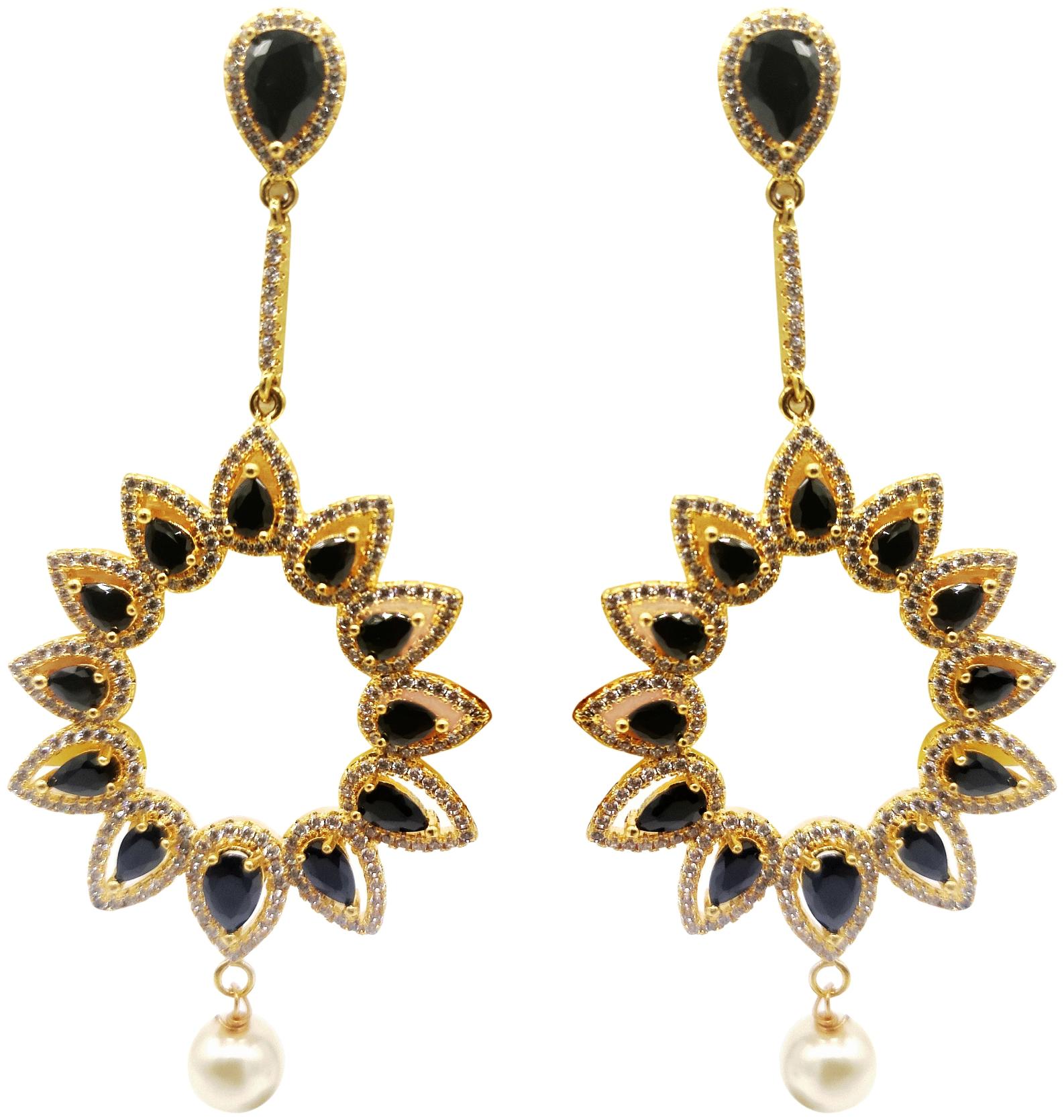 

Maha Gauri Blue Drop Earring For Women