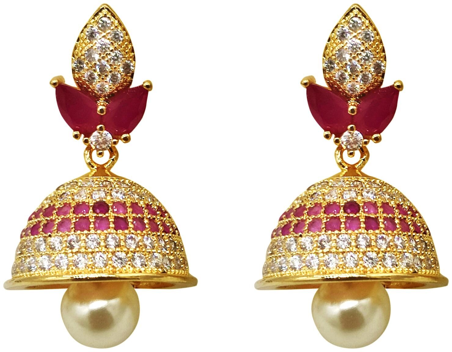 

Maha Gauri Red Drop Earring For Women