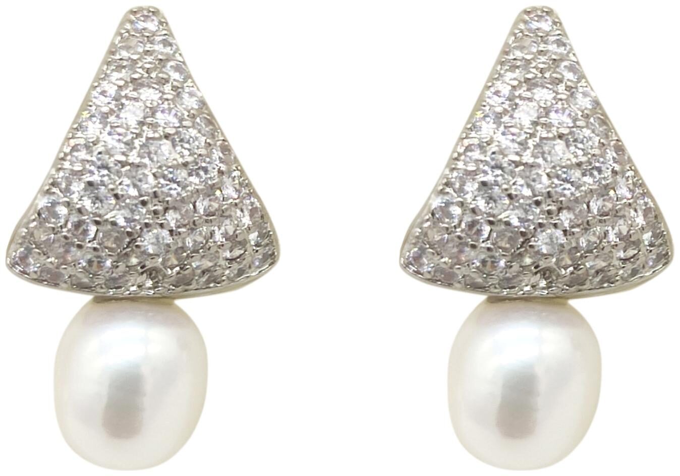 

Maha Gauri White Drop Earring For Women